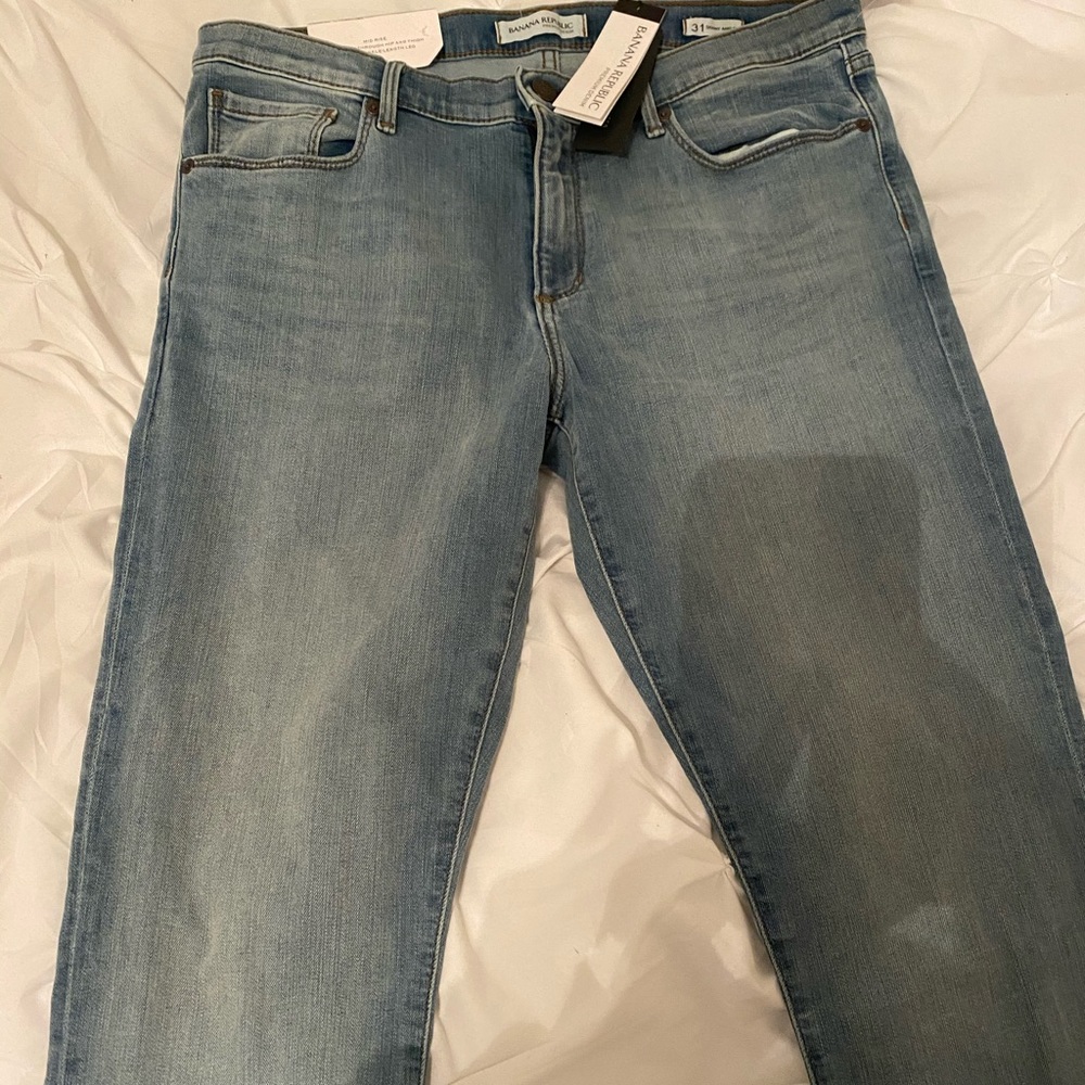 NWT Banana Republic Mid Rise Skinny Ankle Jeans